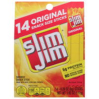 Slim Jim Snack Stick, Original, Smoked, 14 Each