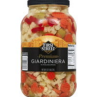 First Street Giardiniera, in Pickling Spices, Premium, 128 Ounce