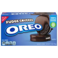 Oreo Sandwich Cookies, Fudge Covered, 7.9 Ounce