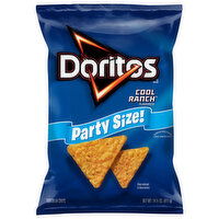 Doritos Cool Ranch Flavored Tortilla Chips Party Size! - 14.5 Ounce