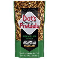 Dot's Homestyle Pretzels Pretzel Twists, Seasoned, Parmesan Garlic, 16 Ounce