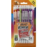 BiC Mechanical Pencils, Xtra-Sparkle (0.7 mm), No. 2, 24 Each