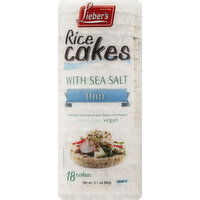 Lieber's Rice Cakes, With Sea Salt, Thin - 18 Each