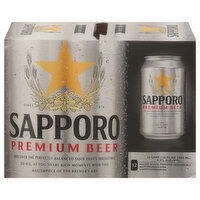 Sapporo Beer, Premium - 12 Each