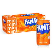 Fanta  Orange Soda Soft Drink Fridge Pack Mini Cans