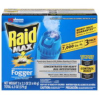 Raid Fogger, Concentrated Deep Reach, 3 Pack - 3 Each