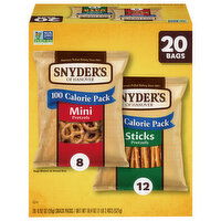 Snyder's of Hanover Mini Sticks Pretzels Calorie Pack - 20 Each