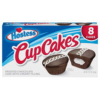 Hostess Cupcake, Chocolate, Frosted - 8 Each