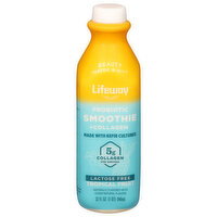 Lifeway Probiotic Smoothie + Collagen, Lactose Free, Tropical Fruit - 32 Fluid ounce