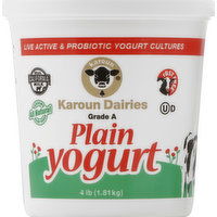 Karoun Yogurt, Plain - 4 Pound