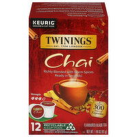 Twinings Black Tea, Chai, K-Cup Pods - 12 Each