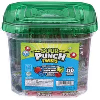 Sour Punch Candy, Assorted Flavors, 210 Each