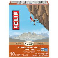 Clif Bar Crunchy Peanut Butter Energy Bars - 10 Each