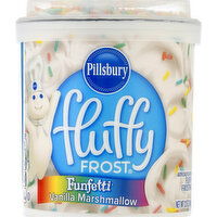 Pillsbury Fluffy Frosting, Vanilla Marshmallow - 12 Ounce