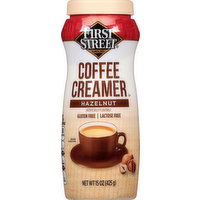 First Street Coffee Creamer, Non-Dairy, Hazelnut - 15 Ounce