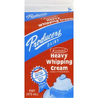 Producers Whipping Cream, Heavy, Gourmet, 1 Pint