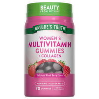 Nature's Truth Natural Mixed Berry Flavor Gummies Women's Multivitamin + Collagen - 70 Each