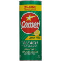 Comet Powder Cleanser, Lemon Fresh, with Bleach, 21 Ounce