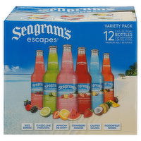 Seagram's Escapes Malt Beverage, Premium, Assorted, Variety Pack, 12 Each