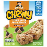Quaker Chewy Peanut Butter Chocolate Chip Granola Bars - 8 Each
