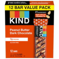 Kind Bars, Peanut Butter Dark Chocolate, Value Pack, 12 Each