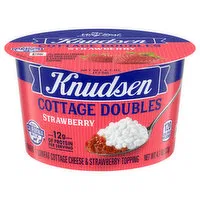 Knudsen Cottage Cheese Doubles, Strawberry, 4.7 Ounce