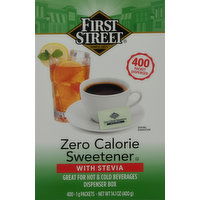 First Street Sweetener, Zero Calorie, with Stevia - 400 Each