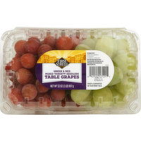 First Street Table Grapes, Green & Red, Mixed Variety Seedless - 32 Ounce