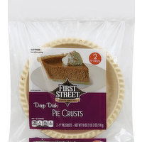 First Street Pie Crusts, Deep Dish, 9 Inch - 2 Each