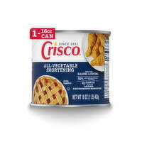 Crisco All-Vegetable Shortening, Gluten-Free - 16 Ounce