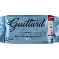 Guittard Baking Chips, Dark Chocolate, 72% Cacao, 9 Ounce