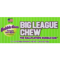 Big League Chew Bubble Gum, Swingin' Sour Apple - 12 Each