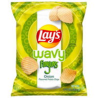 Lay's Potato Chips, Onion Flavored, Wavy - 2.625 Ounce