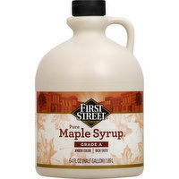 First Street Maple Syrup, Pure, 64 Ounce