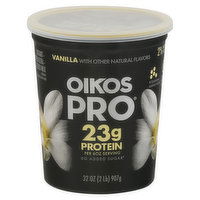 Oikos Pro Yogurt, Ultra-Filtered Milk, Cultured, Vanilla, 32 Ounce