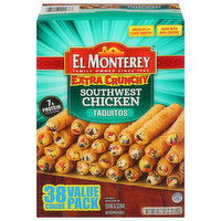 El Monterey Taquitos, Southwest Chicken, Extra Crunchy, Value Pack, 38 Each