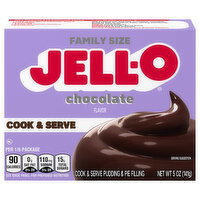 Jell-O Cook & Serve Chocolate Flavor Pudding & Pie Filling Family Size