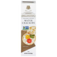 Wellington Cracked Pepper Water Crackers - 4.4 Ounce