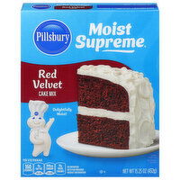 Pillsbury Cake Mix, Premium, Red Velvet - 15.25 Ounce