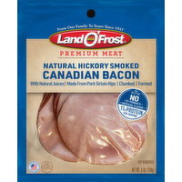 Land O'Frost Bacon, Canadian, Natural Hickory Smoked - 6 Ounce
