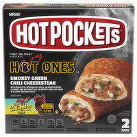 Hot Pockets Sandwich, Smokey Green Chili Cheesesteak, 2 Pack - 2 Each