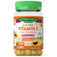 Nature's Truth Vitamin C + Zinc, Echinacea, Gummies, Natural Honey Lemon-Licious Flavor - 60 Each