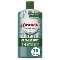 Cascade Power Dry Dishwasher Rinse Aid, 16 fl oz, 16 Fluid ounce