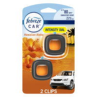 Febreze Car Air Freshener Odor-Fighting Automotive Vent Clip Hawaiian Aloha, 0.13 Ounce