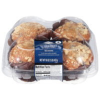 First Street Premium Blueberry Streusel Muffins - 4 Each
