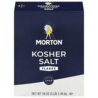 Morton Flakes Kosher Salt - 48 Ounce