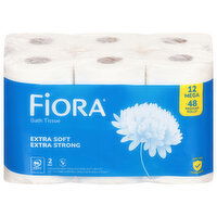 Fiora Mega Bath Tissue - 12 Each