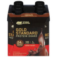 Optimum Nutrition Protein Shake, Chocolate - 4 Each