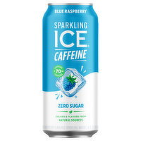 Sparkling Ice Sparkling Water, Zero Sugar, +Caffeine, Blue Raspberry