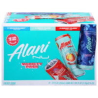 Alani Nu Energy Drink, Breezeberry/Peach/Cherry Slush, Variety Pack - 144 Ounce